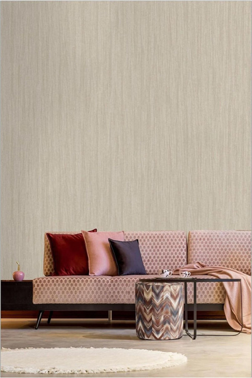 Classic Echo Design Wallpaper - Düz Duvar Kağıdı | ROCOCO 1313-2/15, Bej, Elyaf Taban (Non-Woven) - 16.5 m²