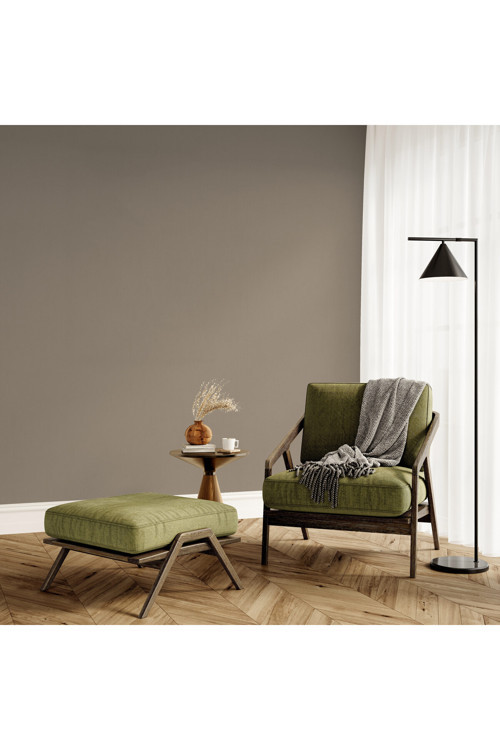 Modern Düz Desen Duvar Kağıdı | HUE 24201-17, Koyu, Krem, Elyaf Taban (Non-Woven) - 16.5 m²