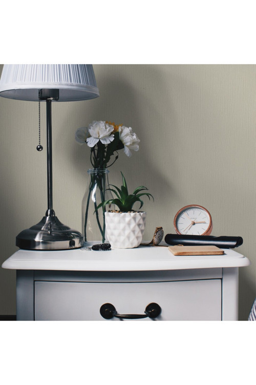 Textured Plain Wallpaper | EPHES 6801-4, Bej, Gri, Açık, Elyaf Taban (Non-Woven) - 10.6 m²