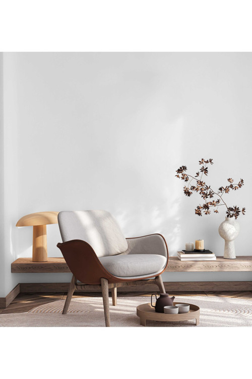 Modern Düz Desen Duvar Kağıdı | HUE 24201-1, Beyaz, Elyaf Taban (Non-Woven) - 16.5 m²
