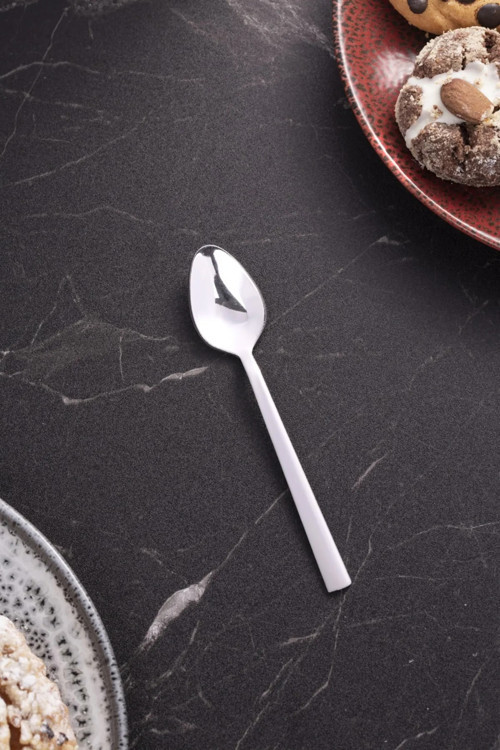 12 Adet Lüx Çay Kaşığı Paslanmaz Çelik Çubuk Model Çay Kaşığı 11cm