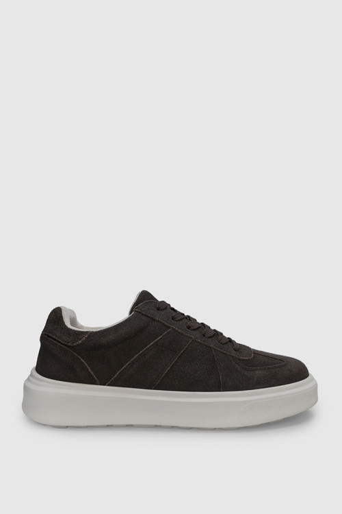 Jaques Erkek Deri Sneaker Ayakkabı Kahverengi