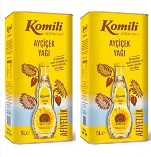 Afiyetlik Ayçiçek Yağı 2 Adet 5 Litrelik Teneke