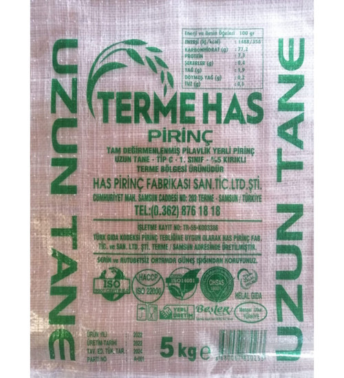 TERME HAS PİRİNÇ 5 KİLO