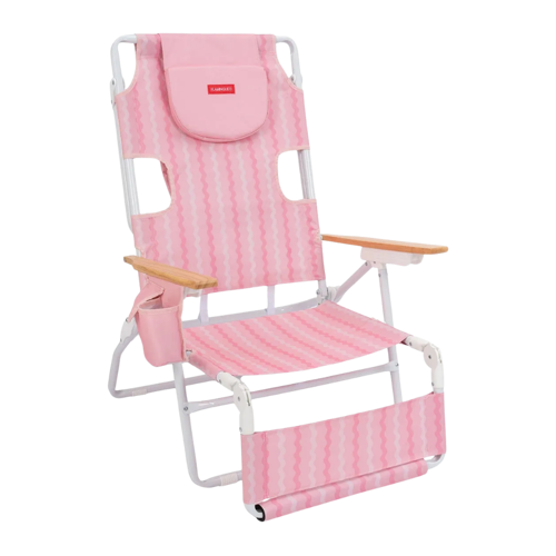 Premium Yüzüstü Kullanıma Uygun Plaj Şezlongu Opal Pink