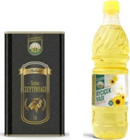 Tarım Kredi Birlik Naturel Sızma Zeytinyağı 1 L + Ayçiçek Yağı 1 Lt / Promosyon