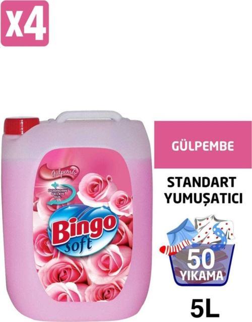 Soft 5lt Gülpembe 4 Adet