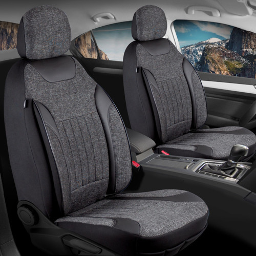 BMW 3 Serisi 316 Uyumlu Lüx Deri Detaylı Keten Oto Koltuk Kılıfı Ön Arka Takım Edition Serisi SİYAH