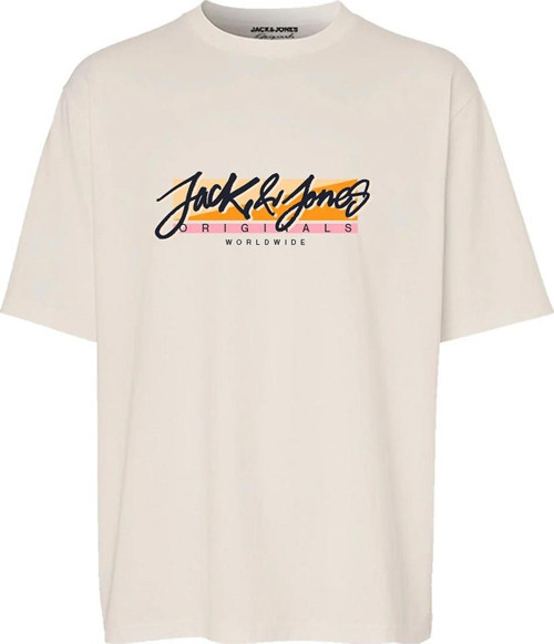 12255650 Jortampa Tee Ss Crew Neck 1 Fst Ln Krem