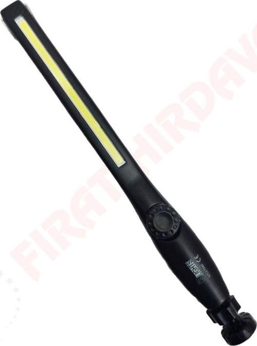 Tools Le7040 Mafsallı Işık Gücü Ayarlanabilir Şarjlı Lamba-Fener