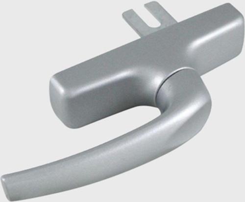 Aluminyum Eksenel Pencere Kolu Çatal Tek Dilli Gri