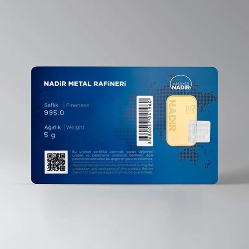 Nadir Gold 5 Gram Külçe Altın 24 Ayar