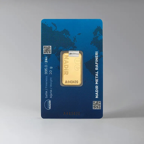 Nadir Gold 20 Gram Külçe Altın 24 Ayar