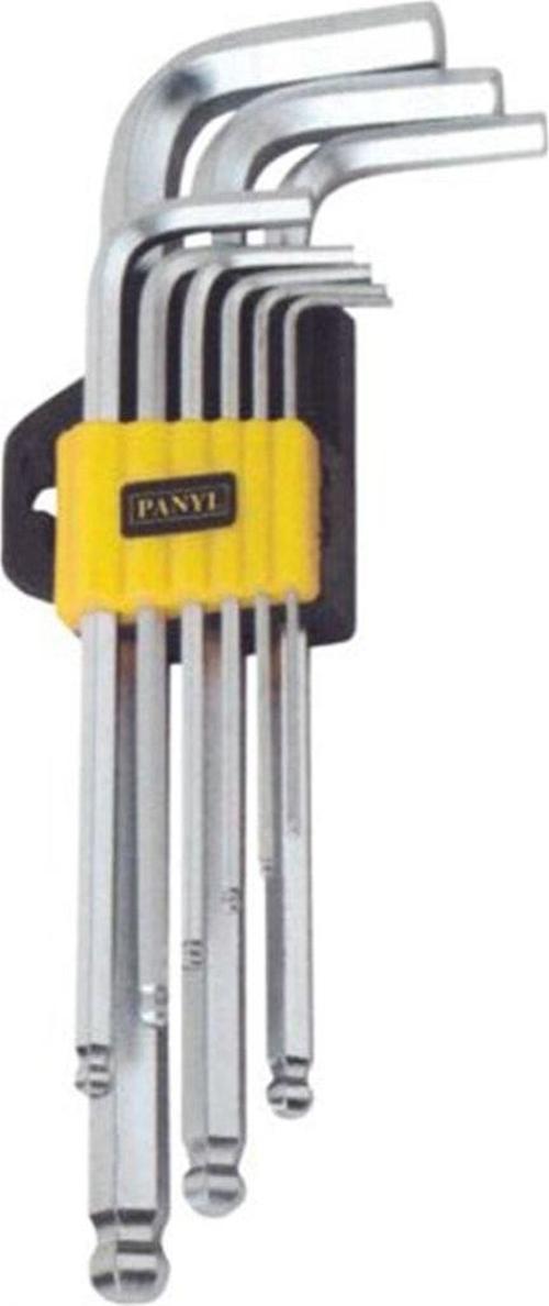 Yıldız Top Başlı Allen Takımı 9 Parça 1.5Mm-10Mm Arsı