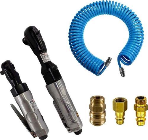 6 Parça 1 2 Ve 1 4 Havalı Cırcır Seti