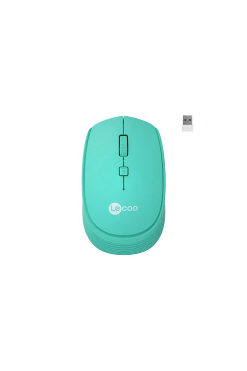 Lecoo WS202 Kablosuz 1600DPI 4 Tuşlu Optik Mouse Turkuaz
