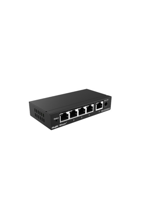 REYEE RG-ES205GC 5 PORT 10/100/1000 CLOUD YONETILEBİLİR DESKTOP SWITCH METAL KASA