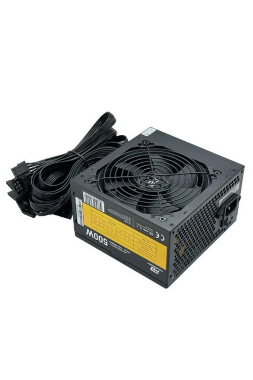 PowerBoost PB500AR 500W APFC 2*PCI-E 6+2 Pin 12cm Siyah Fanlı ATX Power Supply