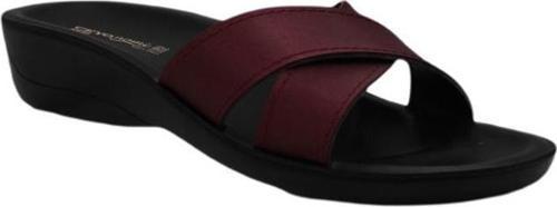 Siena-14 Bordo Rahat Ortapedik Kadın Terlik