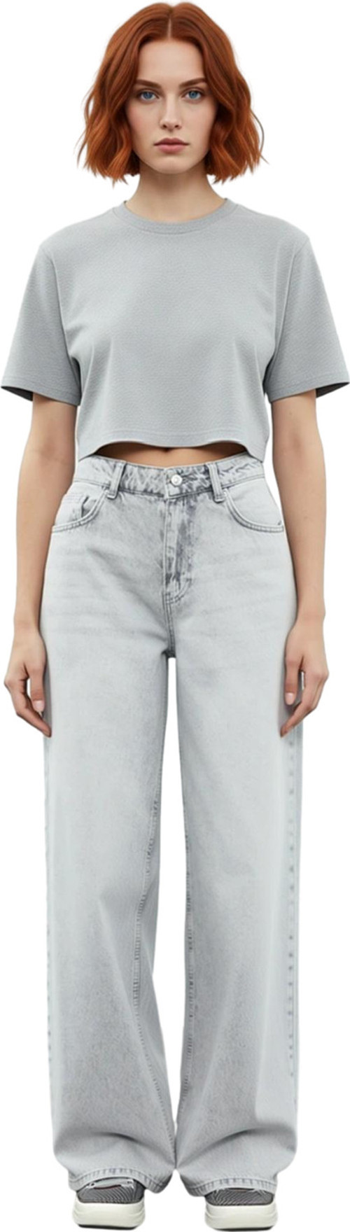 Kadın Pamuk Denim Palazzo Pantolon Yüksek Bel Uzun Boy Geniş Paça Yaz Aylarının Vazgeçilmezi