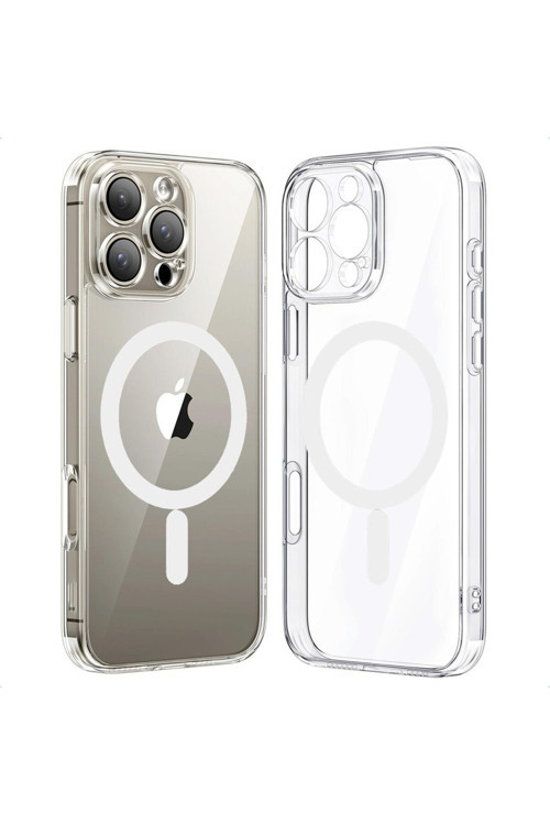 İphone 16 Pro Max Uyumlu Kamera Lens Koruyuculu Magsafe Ince Sararmaz Fox Silikon Kılıf