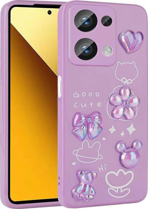 Xiaomi Poco M6 Pro 4G Kılıf Kabartma Figürlü Parlak Toys Silikon Kapak