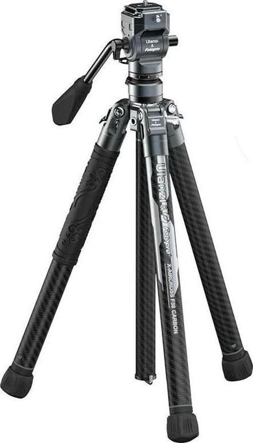 & Fotopro Air III F38 Quick Release Karbon Fiber Video Travel Tripod Monopod