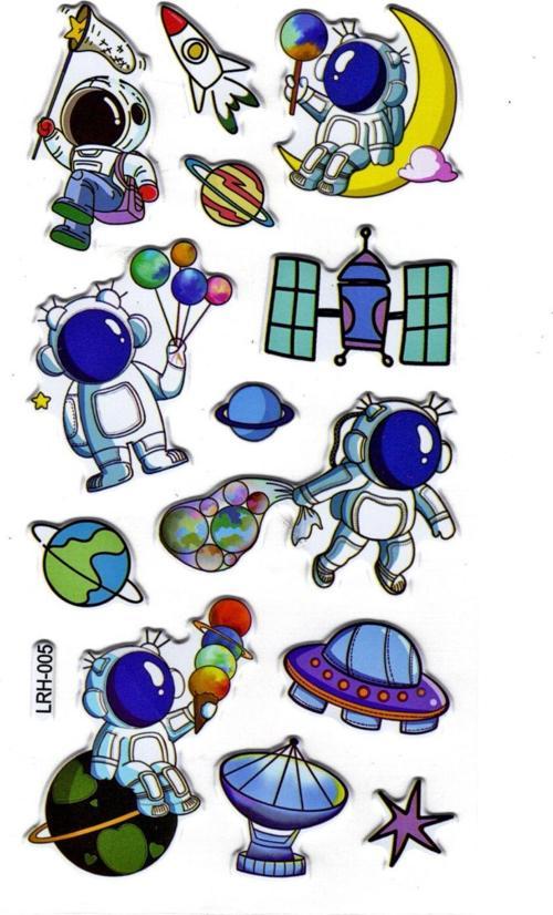 Sticker Kabartmalı Stiker Defter Planlayıcı Etiket (Lrh005)-17x9 cm- Astranot Komik