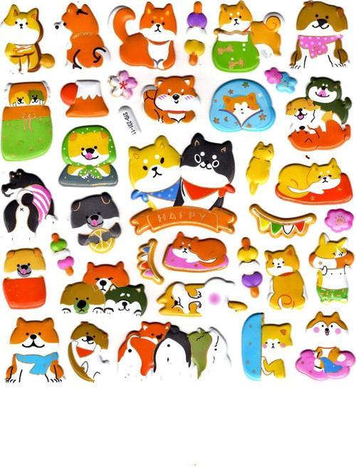 Sticker Kabartmalı Stiker Defter, Planlayıcı Etiket (Syd231-11)-20x18cm- Sevimli Kediler