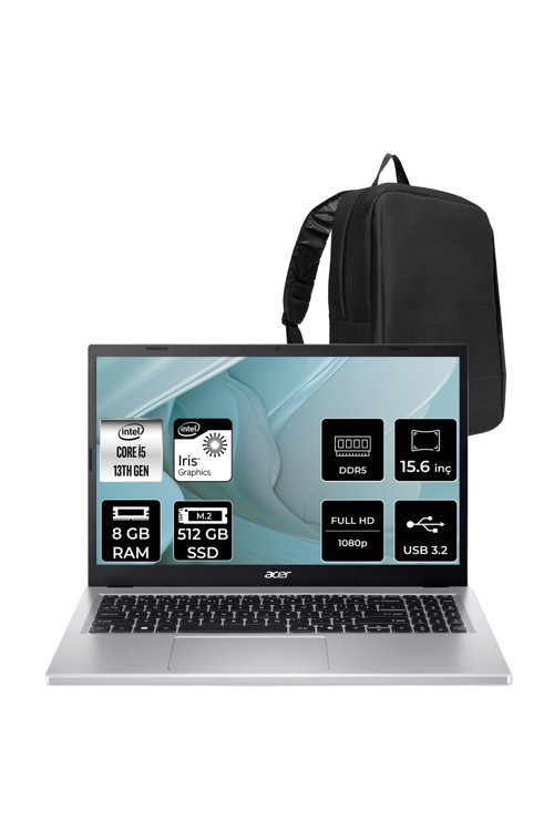 Aspire Go Core i5-1334U 8GB RAM 512GB SSD 15.6" FHD 60Hz FreeDos Dizüstü Bilgisayar AG15-71P