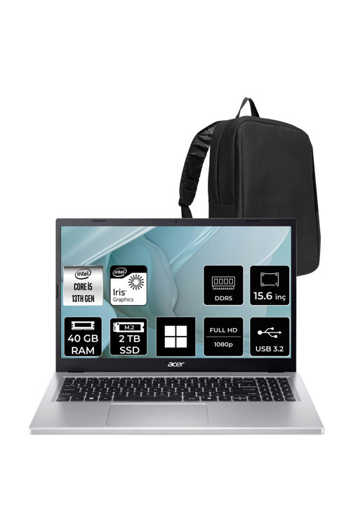 Aspire Go Core i5-1334U 40GB RAM 2TB SSD 15.6" FHD 60Hz W11H Dizüstü Bilgisayar AG15-71P