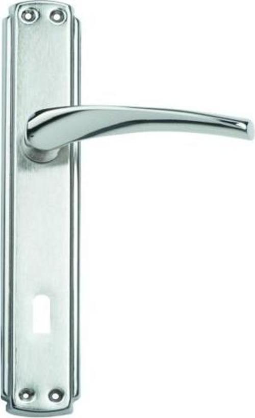 BRAVO MODEL KAPI KOLU NİKEL SATEN WC + VİDALARI
