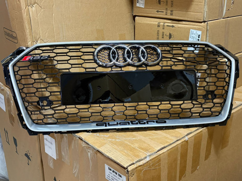 Audi A5 Rs5 Ön Panjur Gri Çerceve Piano Black 2017-2019 Arası Uyumlu