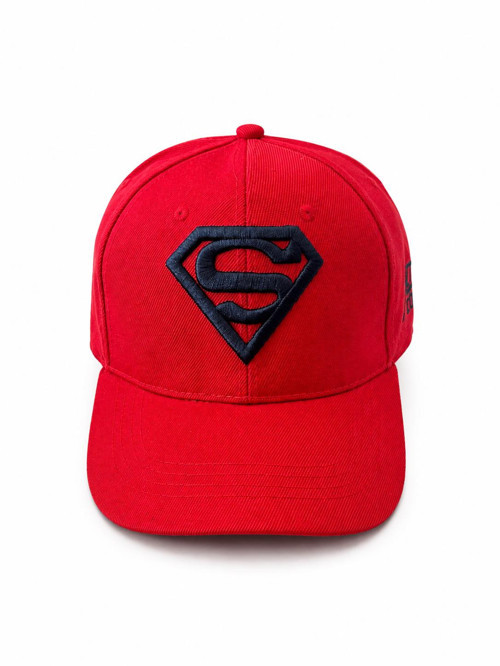 Gold Nakışlı Ayarlanabilir Unisex Baseball Cap Spor Günlük Şapka Kırmızı