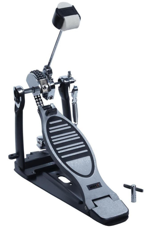PD-12 Bateri Davul Single Kick Pedalı Çift Zincirli Ayarlanabilir Stabilizatör