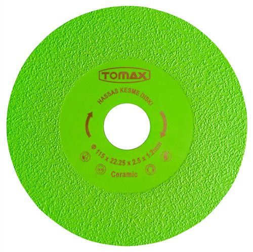 TOMAX SERAMİK PAH VERME KESİCİ 115x1.2 YEŞİL