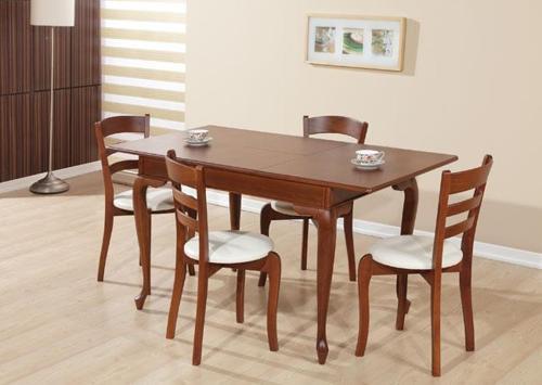 Masa 13052 ASLAN ayak Tk model Kayın RETRO Merdiven sandalye Açıl ceviz El yapım