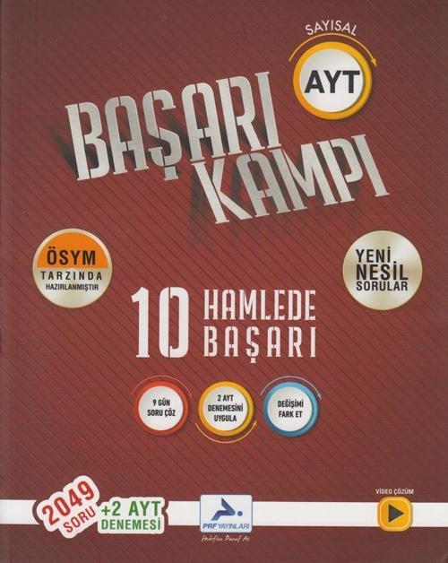 PRF Yayınları AYT Sayısal Başarı Kampı 10 Hamlede Başarı