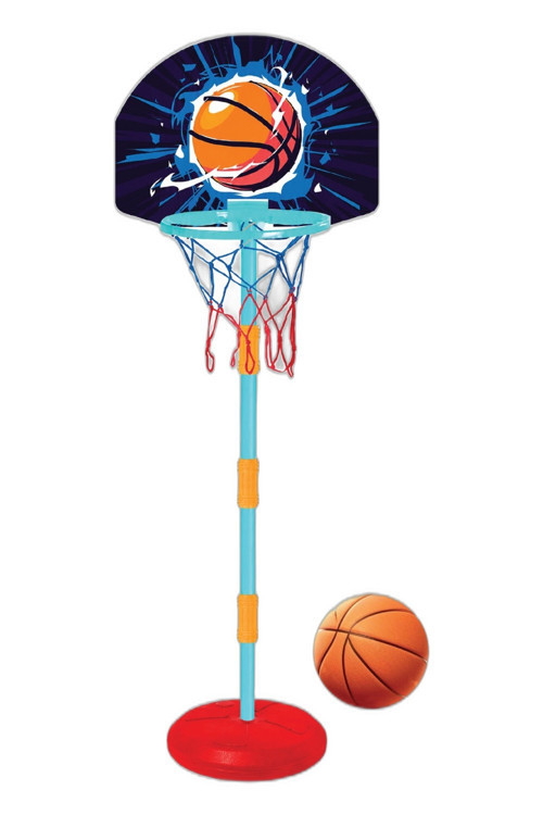 Basketbol Potası Seti Top Dahil — Yükseklik Ayarlı Ayaklı Çocuk Oyuncak Basket Potası, Ev Bahçe 3+ Yaş