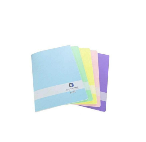 A5 80 Yaprak Soft Dikişli Kareli Plastik Kapak Defter Alx:0295 (5 Li Paket)