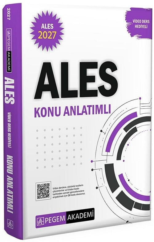 Pegem 2027 ALES Konu Anlatımlı Pegem Akademi Yayınları