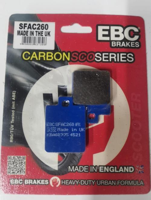 Sfac260 1998-2009 Piaggio Liberty 200 Uyumlu Ön Fren Balatası Karbon Balata