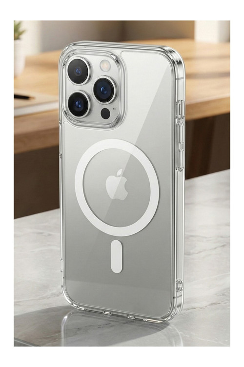 İphone 16 Pro Uyumlu Kamera Lens Koruyuculu Magsafe Ultra Ince Sararmaz Fox Silikon Kılıf