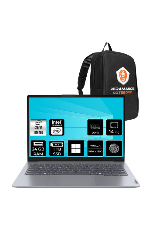 ThinkBook 14 Gen 8 i5 13420H 24GB RAM 1TB SSD 14" FHD+ W11H Dizüstü Bilgisayar