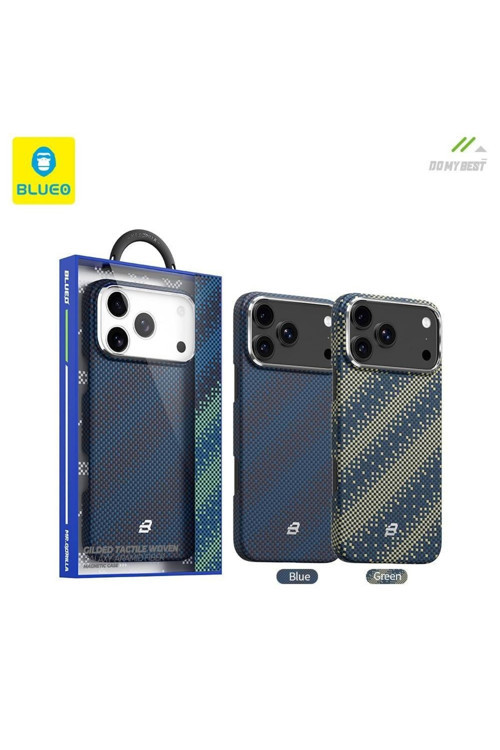 Mr. Gorilla iPhone 17 Pro Max Uyumlu MagSafe Destekli Aramid Fiber Standlı Telefon Kılıfı Mavi