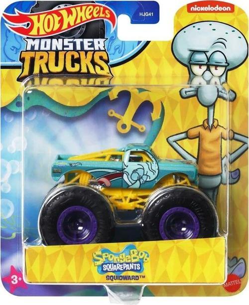 Monster Trucks Arabaları SQUIDWARD Hotwheels Monster Truck Gösteri Dünyası Araçları SPONGE BOB