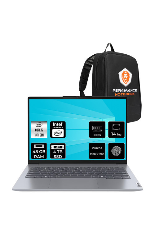ThinkBook 14 Gen 8 i5 13420H 48GB RAM 4TB SSD 14" FHD+ FreeDos Dizüstü Bilgisayar