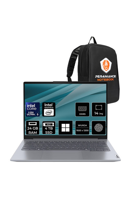 ThinkBook 14 Gen 7 Core Ultra 5 125U 24GB RAM 4TB SSD 14" FHD+ W11H Dizüstü Bilgisayar