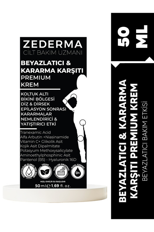 Beyazlatıcı Kararma Karşıtı Premium Krem 50 ml