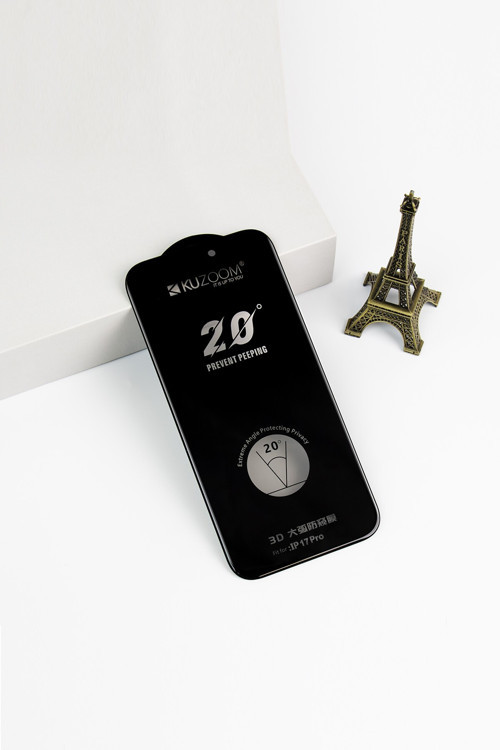 20° Hafif Kavisli Anti-Peep iPhone 17 Pro Uyumlu Temperli Hayalet Ekran Koruyucu